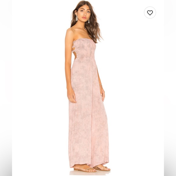 Tiare Hawaii Bennett Jumpsuit in Rose Smoke Tie Dye, OS - Picture 8 of 8